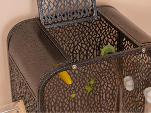 <span class=keywords><strong>Cage</strong></span> pour perroquet en fil de fer carré extra large avec barres horizontales-Manoir à plusieurs étages pour calopsitte, gris africain, ara - Product Image 6