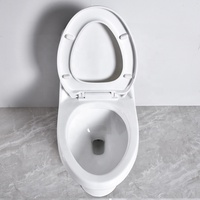 WC monobloc ORTONBATH de style sud-américain, confortable, avec chasse d'eau siphonique à jet, siphon en S, 300 mm, réservoir de toilette, WC couplé