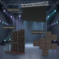 Pantalla LED de Fácil Instalación P2.6 2.9 P3.91 para Alquiler, Video Wall, Fondo para Eventos, Escenarios Interiores y Exteriores, Resistente al Agua