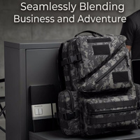 Sac à dos de camouflage extérieur en polyester résistant à l'usure, sac à dos tactique pour les amateurs de sports de plein air et d'alpinisme