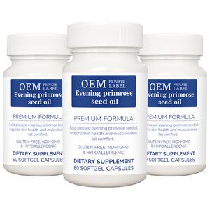 Marque privée OEM/ODM Premium Huile d'onagre Gélules Santé de la peau Confort musculo-squelettique Complément alimentaire - Product Image 3