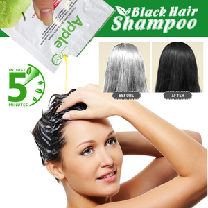 จิ๋ยอิ่ง แฮร์คัลเลอร์สมุนไพรแอปเปิ้ล 72 สีดำธรรมชาติ ครีมแชมพู 30 มล.*10 ขวด  แบบกึ่งถาวร ปราศจากแอมโมเนีย ปิดผมขาว - Product Image 3