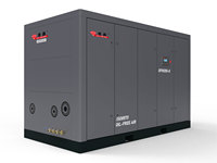 Compresor de Aire de Tornillo Sin Aceite Industrial de 200KW, 8 Bar, VSD, Refrigeración por Agua, Motor PLC, Silencioso, Seco, 380V, Unidad Estacionaria