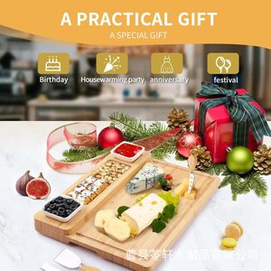 New cross-border product: Solid wood and stainless steel <b>cheese</b> <b>knife</b> <b>set</b>, 4-piece gift box <b>cheese</b> <b>knife</b> <b>set</b>, <b>cheese</b> spatula - Product Image 1