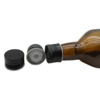 Bouchon en plastique aluminium pour bouteille d'huile d'olive Bouchon non rechargeable pour bouteille d'huile de coco 31.5*24mm Accepter le logo personnalisé