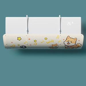 Deflector de viento para aire acondicionado, universal, de PVC, para montar en la pared, anti-golpes directos, con cinta adhesiva 3M, para habitación infantil - Product Image 2