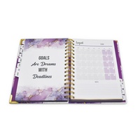 Libreta de Citas con Impresión Personalizada, Espiral Metálica, Lista de Tareas Simplificada, Planificador Diario, Diario, Planificador Semanal, Cuaderno