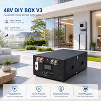 Kit de boîte de batterie empilable DIY VOLOND 48V 280Ah avec BMS JK 200A 15 17kWh LCD IP54 pour stockage d'énergie domestique
