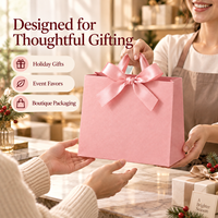 Sacs cadeaux personnalisés en papier kraft avec poignées en ruban et nœud pour emballage cadeau écologique de fêtes, vente en gros, commandes B2B pour marques