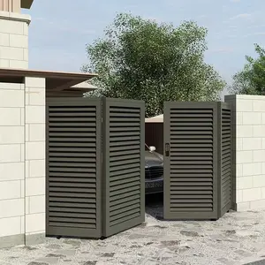 Sürgülü araba kapısı tasarımları çizim ızgara ev slayt kapısı açacağı motoru için açık çit otomatik kayar kapı