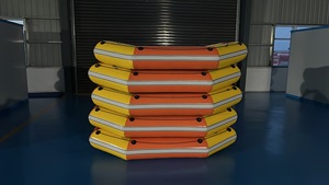 <span class=keywords><strong>Bateau</strong></span> de surf gonflable en PVC de 0,9 mm, résistant à l'usure, kayak à rames de 2,4 m, kayak gonflable pour la dérive - Product Image 3