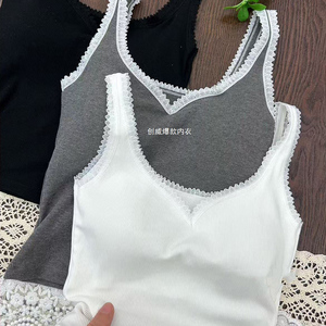 Canottiera da donna <span class=keywords><strong>canotta</strong></span> con filetto Racerback canottiera da donna <span class=keywords><strong>canotta</strong></span> da donna in pizzo Cami <span class=keywords><strong>canotta</strong></span> in <span class=keywords><strong>cotone</strong></span> con reggiseno incorporato - Product Image 6