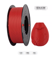 Filamen PETG Merah Matte Berkualitas Tinggi 1kg Gulungan 1.75mm Diameter Konsisten Bersertifikasi CE 190-230C untuk Printer FDM Penggunaan Sehari-hari