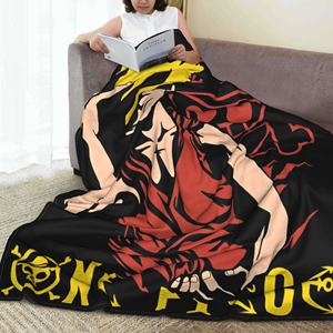 Manta de <span class=keywords><strong>manga</strong></span> de anime de una pieza para sofá, manta de felpa suave y peluda, colcha de varios tamaños para todas las estaciones - Product Image 5