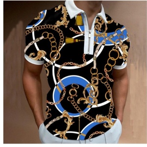 Polo Clásico de Manga Corta con Cuello de Doble Punta para Hombre, Camiseta de Golf de Secado Rápido con Cierre - Product Image 4