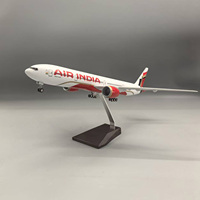 Modèle d'avion en résine Boeing 777-300ER Air India à l'échelle 1/158 de 47 cm avec trains d'atterrissage