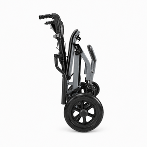Fauteuil roulant manuel pliable léger pour personnes âgées et handicapées, certifié CE ISO, <span class=keywords><strong>en</strong></span> <span class=keywords><strong>aluminium</strong></span>, avec dossier réglable et accoudoirs rabattables - Product Image 4