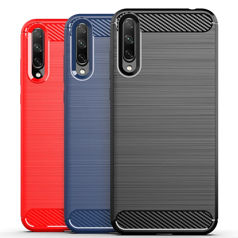 Carbon Fiber Armor TPU Shockproof Hybrid Phone Cover For Huawei Honor 10 20 Pro Play 7A 8A Case