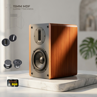 Altavoces de Estantería Activos Samtronic de 200W RMS - Altavoz Inalámbrico BT 5.3 con Woofer de 5.25 Pulgadas, Tweeter de Cinta de 4 Pulgadas, Altavoces para PC