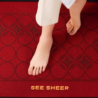 Tapis de couloir moderne en boucle, imprimable, personnalisable, en polypropylène, antidérapant, avec base en caoutchouc fin, pour usage domestique