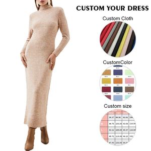 Vestido Largo Formal de Moda Primavera 2024 con Logotipo Personalizado OEM para Mujer, Vestidos Ajustados, Ropa Elegante para Mujer, Vestido Largo Informal para Mujer - Product Image 2