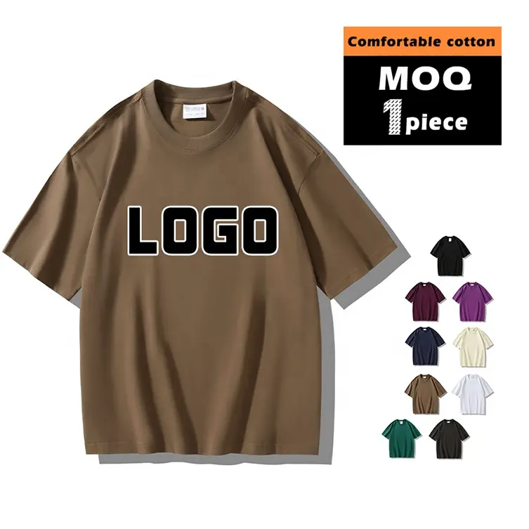 Premium Soft Cotton Hip Hop Blank Man's Oversized Heavyweight Tshirt 260 Gsm Drop Shoulder T Shirt