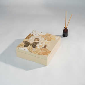 Handmade Lacquer Box Glossy Finish Wooden Jewelry Chest With <b>Dividers</b> Sophisticated Home <b>Desk</b> Organizer Minh Giang Craft - Product Image 1