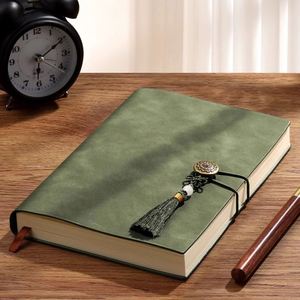 Vintage Soft Leather Dowling Paper PU Notebook Notepad Gift Box Set New Chinese Style Business Notebook Wireless Glue Packaging - Product Image 2