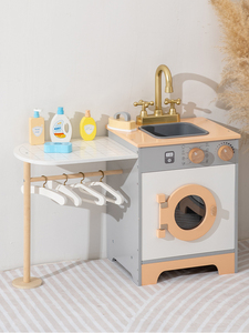 Ensemble de jouets de <span class=keywords><strong>cuisine</strong></span> et de nourriture royale de Vienne Conception de machine à laver élégante Caractéristiques éducatives Boîte de style préscolaire de luxe unisexe emballée - Product Image 2