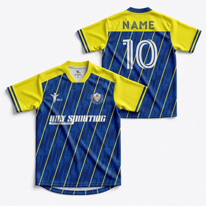 Maillot de football personnalisé en sublimation pour club sportif, séchage rapide, polyester, unisexe, style rétro, vente en gros - Product Image 3