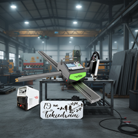 Máquina de Corte por Plasma Portátil CNC para Construcción, Decoración de Paneles de Aluminio y Acero, 380V/220V, Motor Paso a Paso, Rodamiento, Bomba, Engranaje