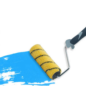 Kuas Cat Dinding DIY OEM Kelas Industri Motif Kulit Harimau Bergaris PP+TPR Gagang Beavertail Dua Warna 7 inci Garansi 3 Tahun Buatan Cina - Product Image 5