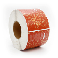Etiquetas de Alimentos Ecológicas Personalizadas para Empaques de Papel con Forma Personalizada y Código de Barras para Productos de Marca de Café, Té y Snacks Orgánicos