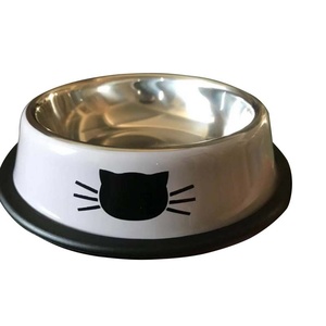 Mangkuk Anjing Ramah Lingkungan dari Baja Anti Karat Anti Selip Anti Tumpah IPX5 Tahan Air Desain Dapat Disesuaikan Bentuk Bulat Mangkuk Hewan Peliharaan - Product Image 4