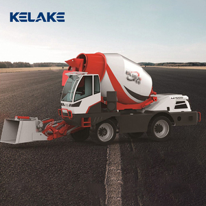 Camion malaxeur à béton autochargeur KELAKE 4,0 m3 4x4, malaxeur mobile rotatif pour la construction routière - Product Image 4