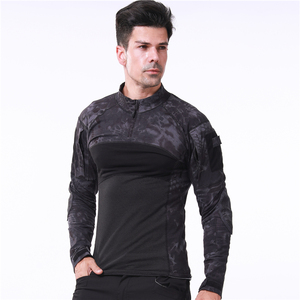 ESDY Men Casual Outdoor Camping <b>Camouflage</b> Hunting Moto & Biker Zipper Closure Breathable Autumn Long <b>Shirt</b> - Product Image 5
