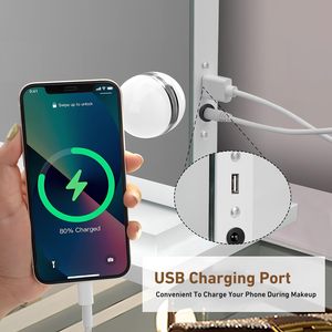 Led trang điểm gương cảm ứng thông minh LED ánh sáng có thể điều chỉnh Glass trang điểm gương make up gương với bóng đèn LED Dimmable - Product Image 6