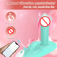Vibrateur Dildo à Ventouse Contrôlé par Application, Stimulateur Clitoridien Insérable, Rechargeable, Étanche, en Silicone, Jouets pour Adultes pour Femmes