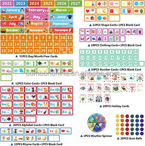 Circle Time <strong>Interactive</strong> <strong>Activity</strong> Center Learning Kids Educational <strong>Classroom</strong> Monthly Calendar Pocket Chart Circle Time Center - Product Image 3