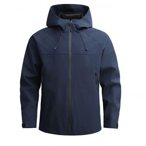 YZ Großhandel Leichte Herren <span class=keywords><strong>Softshell</strong></span>-Jacke 100% Polyester Vintage Wasserdicht Stehkragen Windbreaker für Outdoor - Product Image 1