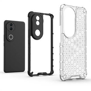 Funda Protectora Delgada y Ligera para Teléfono Honor 9 10 11 12 <span class=keywords><strong>Lite</strong></span> <span class=keywords><strong>5G</strong></span> X6A X7A 4G, con Diseño de Panal de Abeja Transparente, TPU Suave y PC Rígido, Resistente a Impactos - Product Image 6