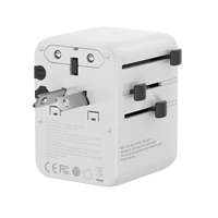 Adaptador Internacional GaN de 70W para EE. UU., Reino Unido, UE y Australia, Adaptador de Corriente Universal con USB Tipo C para Teléfono Móvil y Tableta