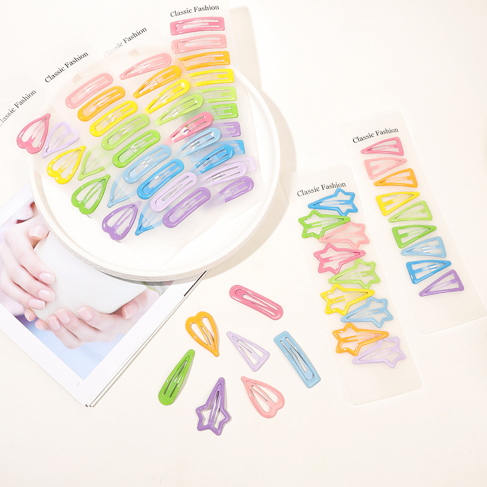 Оптовая продажа, милая заколка для волос карамельных цветов, бесшовная заколка для челки, боковая заколка для волос для маленькой девочки