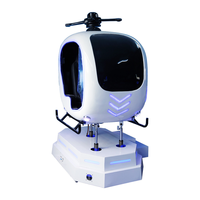 Simulador de helicóptero de vuelo Vr 9d 360 grados visión libre al aire libre Camping Vr avión pequeño