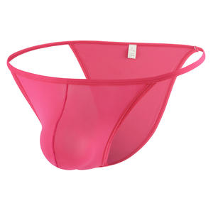 Sexy <strong>Men</strong> Seamless Briefs Thin Side Straps Bikini Underwear Breathable Bulge Pouch G-String Low Rise Gay <strong>Mens</strong> Lingerie Bulk - Product Image 5