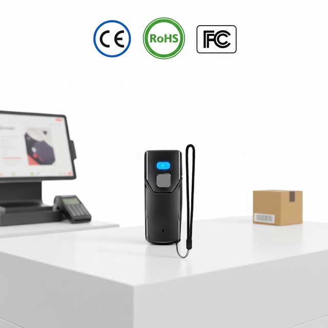 JR 3608H Portable Wireless Bluetooth Barcode Scanner 2.4G USB 3-in-1 Code Reader Handheld Scanning Tool for Warehouse Logistics