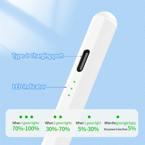 Stylet tactile capacitif rechargeable pour tablette <span class=keywords><strong>iPad</strong></span>, avec gomme intégrée et fonction de clic rétractable – Vente en gros usine - Product Image 3