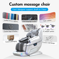 Silla de Masaje de Gravedad Cero 4D de Cuerpo Completo YJ-L66, con Bolsas de Aire Dobles para Piernas, Masaje de Talones, Calentamiento de Cintura, 10 Modos Automáticos + 6 Modos Manuales