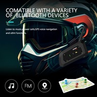 XiNOWy V6C PRO interphone tandem 6 personnes 2 personnes arbitre de football en plein air interphone de communication casque dent bleue