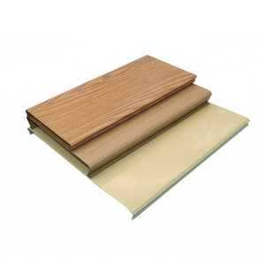 Système de plafonds suspendus décoratifs en métal avec lames linéaires en aluminium imitation <span class=keywords><strong>bois</strong></span> - Product Image 3